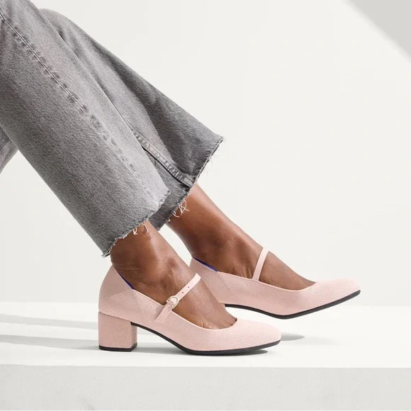 Rothy's Light Pink Mary Jane Heels - Picture 5 of 5